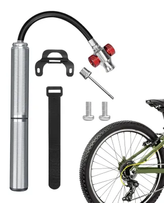 Productafbeelding van Draagbare mini-fietspomp van aluminiumlegering, geschikt voor fietsen en ballen