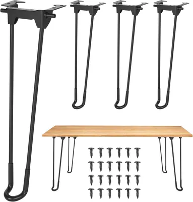 Imagen del producto de 4 patas plegables para muebles, de metal, de 32 cm, color , para mesas y sofás