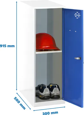 Immagine prodotto di Armadietto Simonrack SIMONLOCKER DISM bianco, blu 8425437116803, 1 armadietto 30,0 x 50,0 x 91,5 cm