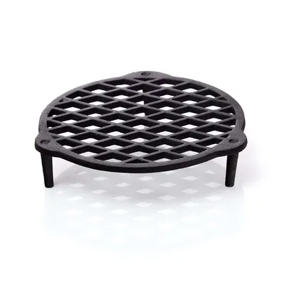 Produktbild von BBQ-Nerd Stapelrost aus Gusseisen Ø 22cm für 4,2L Topf - Einsatz zum Dampfgaren im Dutch Oven - Grillrost Feuerrost Untersetzer