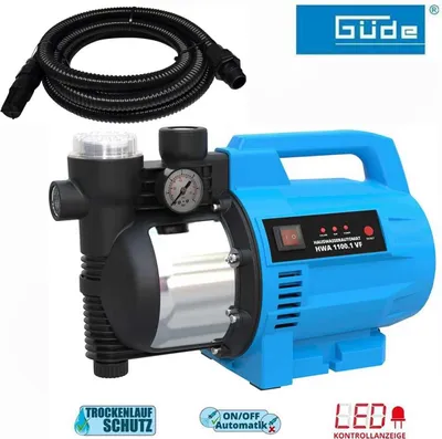 Produktbild von Güde Hauswasserautomat HWA 1100.1 VF  Gartenpumpe inkl. Saugschlauch