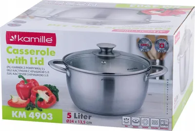 Produktbild von Topf mit Deckel 5,0 l INDUKTION GAS KAMILLE
