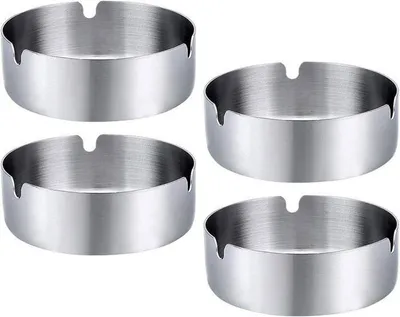 Obrázek produktu pro 4dílný kulatý popelník, větruodolný stolní popelník, přenosný popelník, ideální pro domácnost nebo kancelář