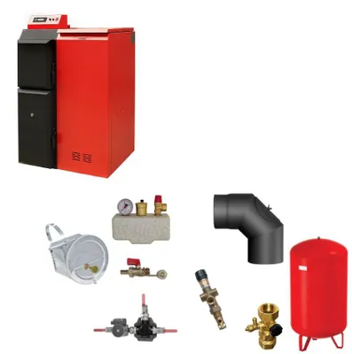 Produktbild von ThermoFlux Pelletkessel | Pelling 50 ECO | 47 kW | 185 kg | Komplettset 1
