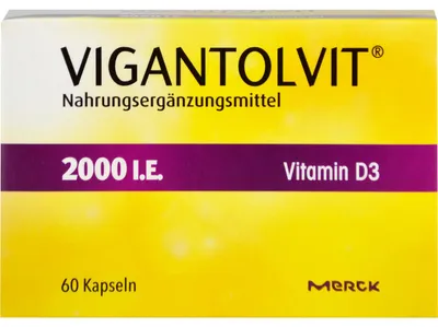 Produktbild von VIGANTOLVIT Vitamin D3 2000 I.E. Kapseln, 60 St. Kapseln
