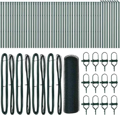 Produktbild von vidaXL Ground Fix Geschweißter Drahtzaun 100 x 0,4 m (B x H)
