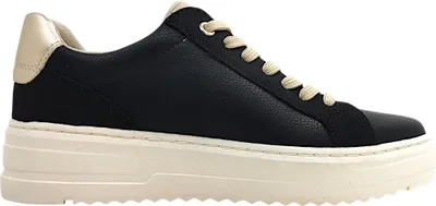 Imagen del producto de Zapatos deportivos para mujer de la marca Marco Tozzi, tipo cordones, diseño deportivo, color negro, para uso casual