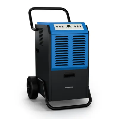 Obrázok produktu pre Klarstein DuraDry 50Lodvlhčovač vzduchu  - vysoký výkon, 50 l/deň, 5,5 l nádrž, ≤52 dB, umývateľný filter, automatické odmrazovanie, mobilný, pre pivnice a veľké miestnosti do 50-80 m²