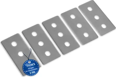 Produktbild von Ersatzklingen 5x Klingen für Spezialschaber Glasschaber für Glaskeramikkochfeld Herd