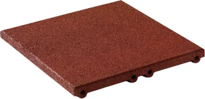 Produktbild von Fallschutzplatte / Gummimatte 500x500x30mm rot