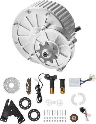 Zdjęcie produktu dla Szczotkowy silnik prądu stałego VEVOR 450 W - silnik 36 V 3000 obr/min do gokartów, e-rowerów, motocykli, skuterów