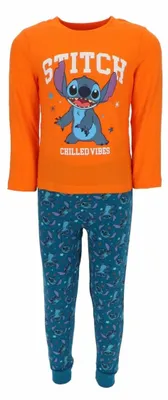 Zdjęcie produktu dla Lilo & Stitch oddychająca piżama dla dzieci bawełniana pomarańczowa 122