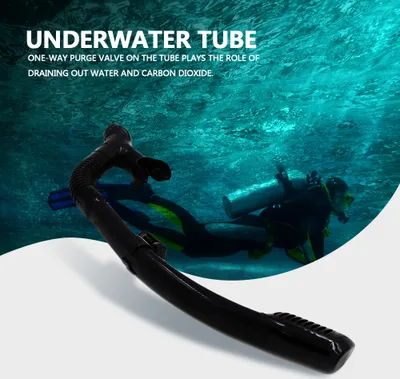 Zdjęcie produktu dla Rurka zanurzeniowa, rurka do oddychania, rurka podwodna, rurka do snorkelingu, sucha rurka do oddychania