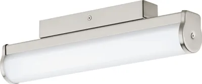 Produktbild von EGLO LED Wandlampe Calnova, Spiegelleuchte aus Metall in Silber, Badezimmer Lampe, Feuchtraumleuchte neutralweiß, IP44, L 35 cm