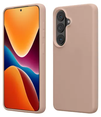 Produktbild von kwmobile Handyhülle für Samsung Galaxy S26 Hülle - Case Silikon - Kabelloses Laden - Schutzhülle Cover in Altrosa matt