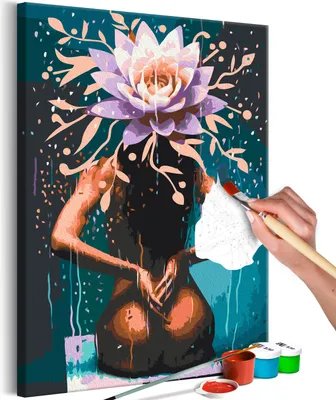 Produktbild von Vlies Malen nach Zahlen - Lothus Lady 40x60 cm Menschen n-A-1581-d-a