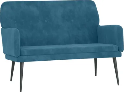 Obrázok produktu pre vidaXL Lavica modrá 108x79x79 cm Velvet