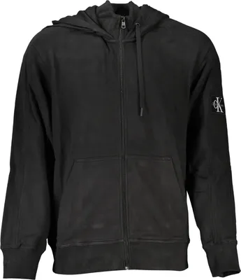 Produktbild von Nachhaltiges Herren-Sweatshirt mit Reißverschluss und Kapuze in Schwarz