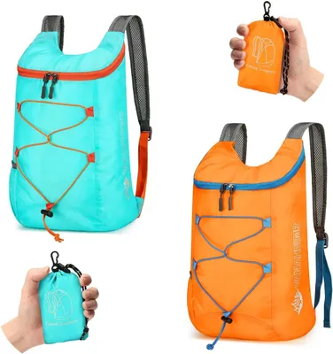 Imagen del producto de Mochila plegable ultraligera - Juego de 2 - Resistente al agua
