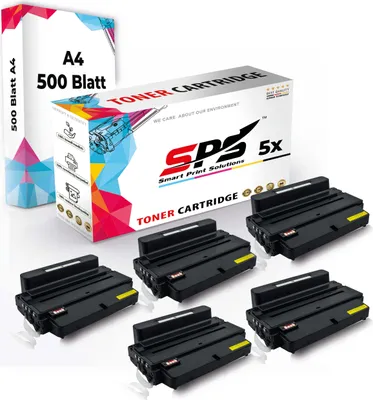 Produktbild von Druckerpapier A4 + 5x Multipack Set Kompatibel für Samsung ML-3710 Series (MLT-D205L/205L) Toner Schwarz