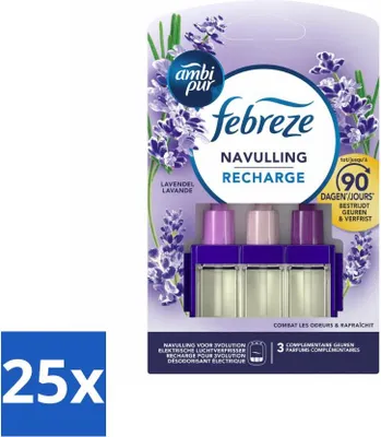 Produktbild von Ambi Pur - 3Volution - Nachfüllpackung - Lavendel - 20 ml - Vorteilspack - 25 Stücke
