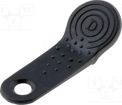 Zdjęcie produktu dla IButton-halter jako breloczek; czarny. Dodatkowe funkcje: wbudowany układ scalony.