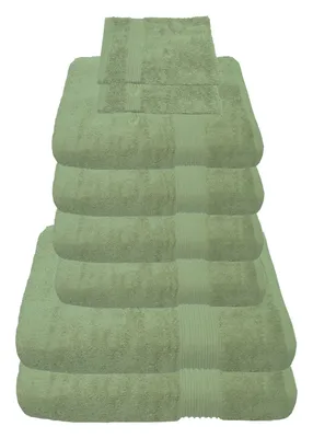 Produktbild von Julie Julsen Handtuch Set Lindgrün,Set:8 tlg. 2 Bade- 4 Handtücher + gratis 2 Waschhand..