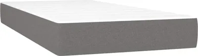 Produktbild von vidaXL Taschenfederkernmatratze Mittel Dunkelgrau 120x190x20 cm Stoff
