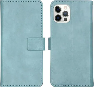 Image de imoshion Bibliothèque Luxe pour l'Apple iPhone 12 (Pro) - Bleu clair