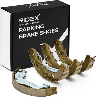 Produktbild von RIDEX 1419B0016 Handbremsbeläge für TOYOTA COROLLA (ZZE12, NDE12, ZDE12) Handbremse
