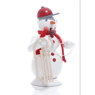 Obrázok produktu pre Fajčiaca figúrka snehuliaka výška cca 27 cm NOVINKA