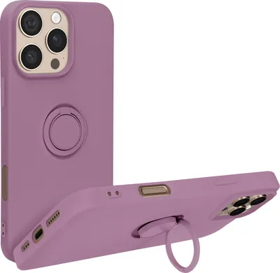 Produktbild von Avizar, Soft Touch Hülle mit Ring-Halterung Apple iPhone 16 Pro Max, Violett