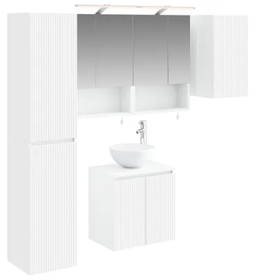 Obrázok produktu pre Sada kúpeľňových skriniek vidaXL, 5 ks, biela, 50 x 14,5 x 70 cm