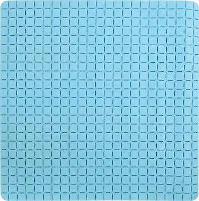 Produktbild von MSV Dusch-/Badeschutzmatte Bad - Gummi - hellblau - 54 x 54 cm