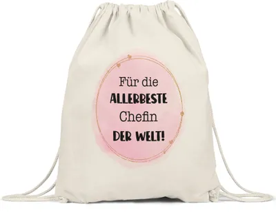 Produktbild von Für die allerbeste Chefin der Welt Turnbeutel Geschenkidee Weihnachten Geburtstag Rente Ruhestand Abschied