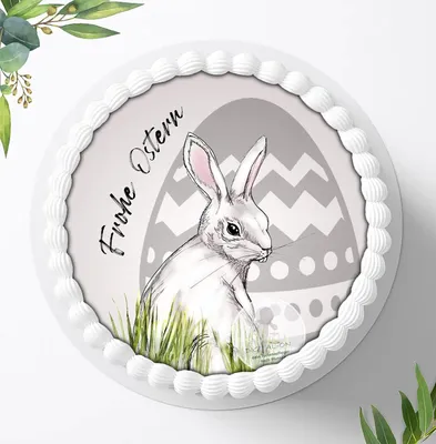 Produktbild von Für die Geburtstags Torte ein Tortenaufleger, Zuckerbild mit dem Motiv: Ostern, Essbares Foto für Torten, Fondant, Ø 20cm, 0062c