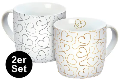 Produktbild von Tasse Flying Hearts 250ml 2er Set