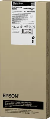 Obrázek produktu pro Epson SJIC48P-MK Matt Black ink cartridge for ColorWorks C8000e, Matně černá, 480 ml, 1 kusů, Balení po jednom