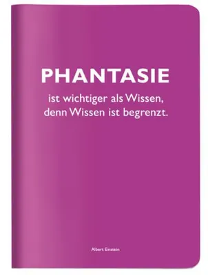 Zdjęcie produktu dla Zeszyt w kratkę formatu A6, „Wyobraźnia jest ważniejsza od wiedzy, ponieważ wiedza jest ograniczona” (Albert Einstein)