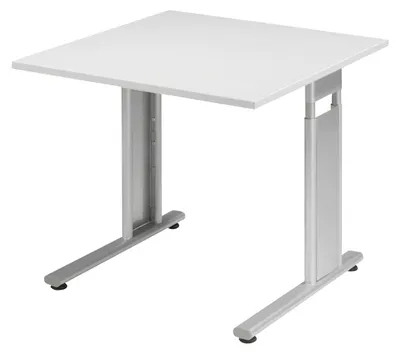 Immagine prodotto di Geramöbel scrivania Lisbon 80 X 80 grigio chiaro/argento