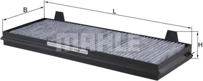 Produktbild von MAHLE Innenraumfilter LAK 196 Pollenfilter für RENAULT ESPACE IV (JK0/1) Aktivkohle