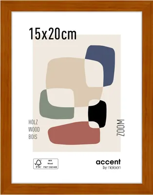 Produktbild von accent by nielsen Holz Bilderrahmen Zoom, 15x20 cm, Honig