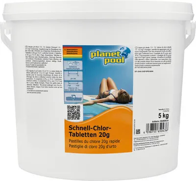 Produktbild von Pool Schnell-Chlor-Tabletten Planet Pool 5 kg