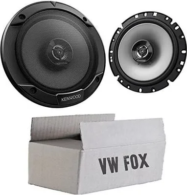 Produktbild von Lautsprecher Boxen Kenwood KFC-S1766 - 16,5cm 2-Wege Koax Auto Einbauzubehör - Einbauset passend für VW Fox Front - justSOUND