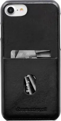 Immagine prodotto di DBRAMANTE1928, Custodia per Apple iPhone SE (2020)/8/7/6S/6 con portacarte, nero