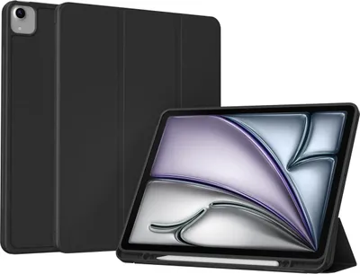 Productafbeelding van Accezz Smart Silicone Bookcase voor de Apple iPad Air 13 inch (2026) M4 / (2025) M3 / (2024) M2 - Zwart