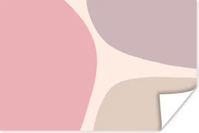 Produktbild von MuchoWow® Poster Gestaltung - Pastell - Minimalismus 60x40 cm - Schlafzimmerdekoration