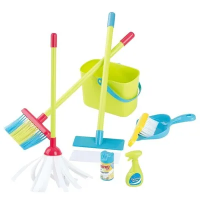 Produktbild von Playgo Besenganitur mit Wischmop 9 teilig 3458