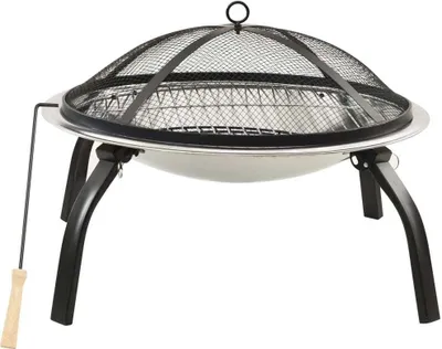 Zdjęcie produktu dla Palenisko I Grill 2-W-1, Z Pogrzebaczem, 56X56X49 Cm, Stal Lumarko!