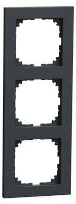 Productafbeelding van Merten M-Pure frame, 3-voudig, antraciet, M-Pure, 1 stuk.